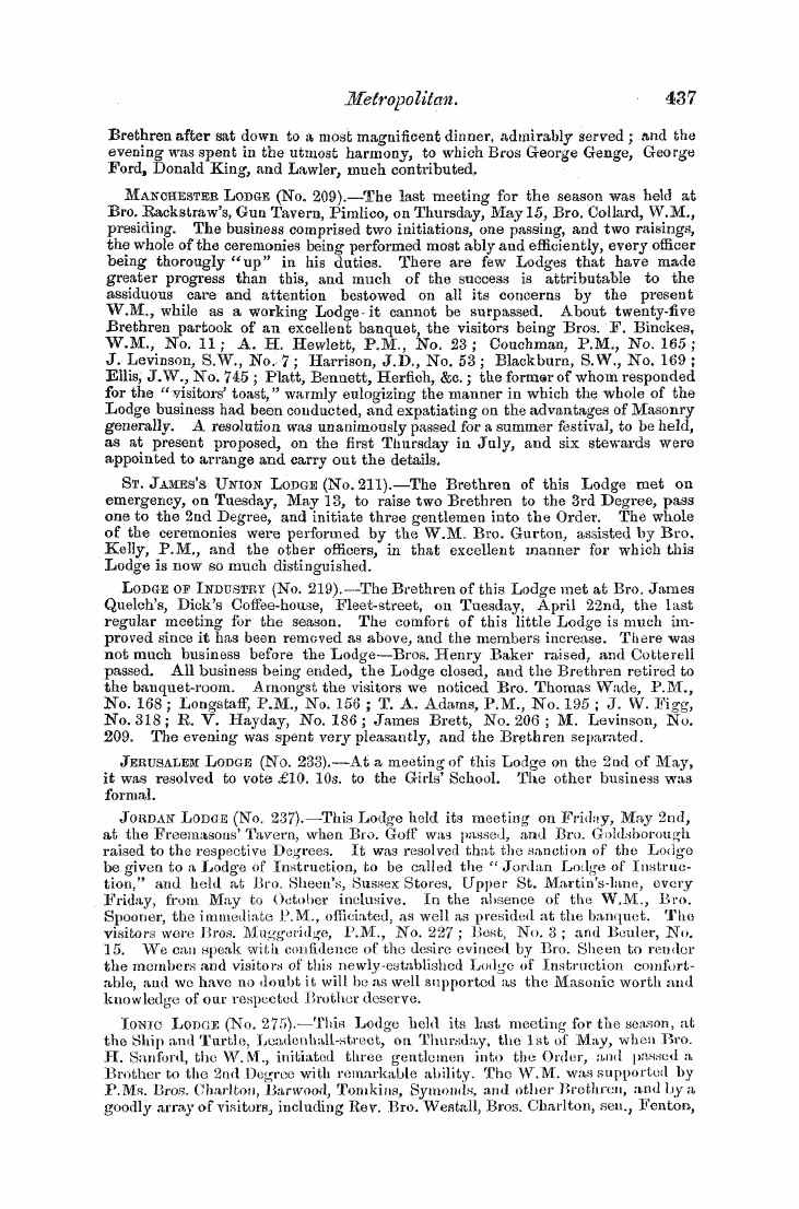 The Freemasons' Monthly Magazine: 1856-06-01 - Untitled Article