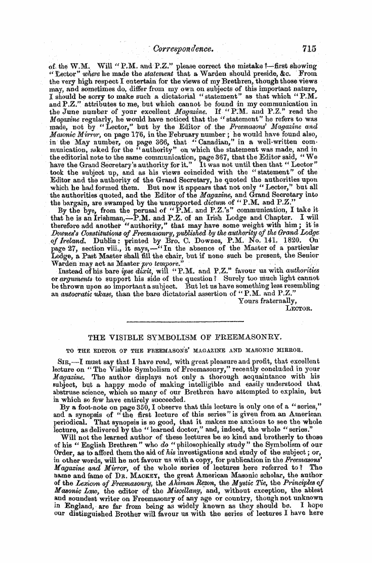 The Freemasons' Monthly Magazine: 1857-09-01 - G0eee8p0i1)Bnce.