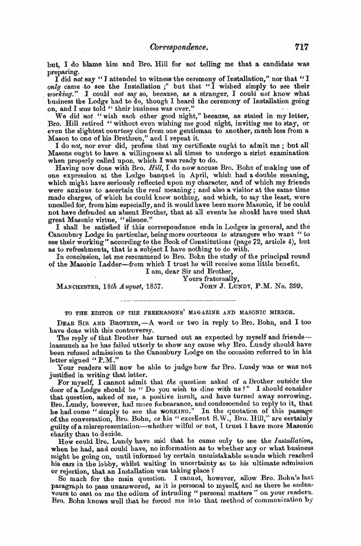 The Freemasons' Monthly Magazine: 1857-09-01 - G0eee8p0i1)Bnce.