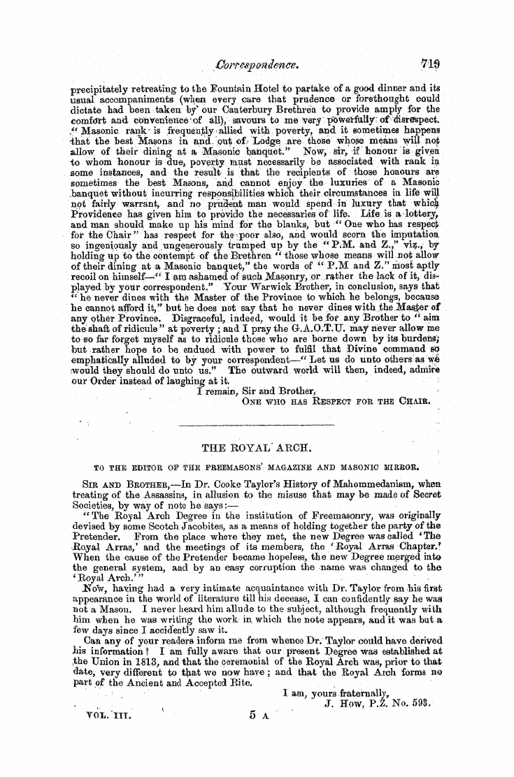 The Freemasons' Monthly Magazine: 1857-09-01 - G0eee8p0i1)Bnce.