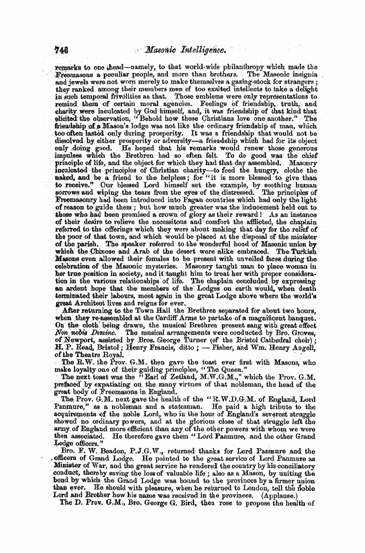 The Freemasons' Monthly Magazine: 1857-09-01 - Provincial.