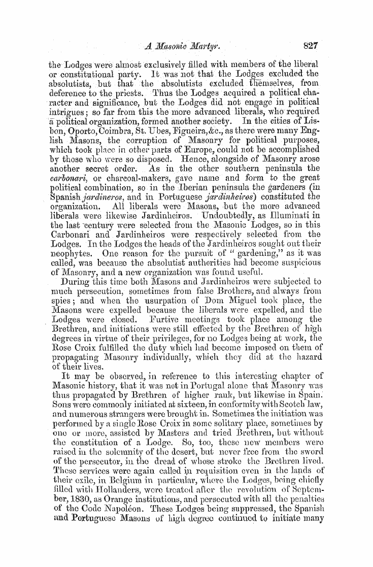 The Freemasons' Monthly Magazine: 1858-05-01 - A Masonic Mastyr—Hyppolito Jose Da Costa...