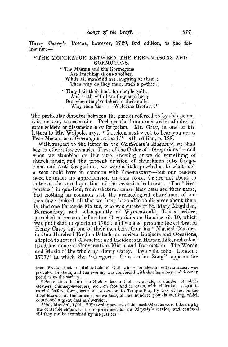 The Freemasons' Monthly Magazine: 1858-05-01 - Songs Of The Ceaft.