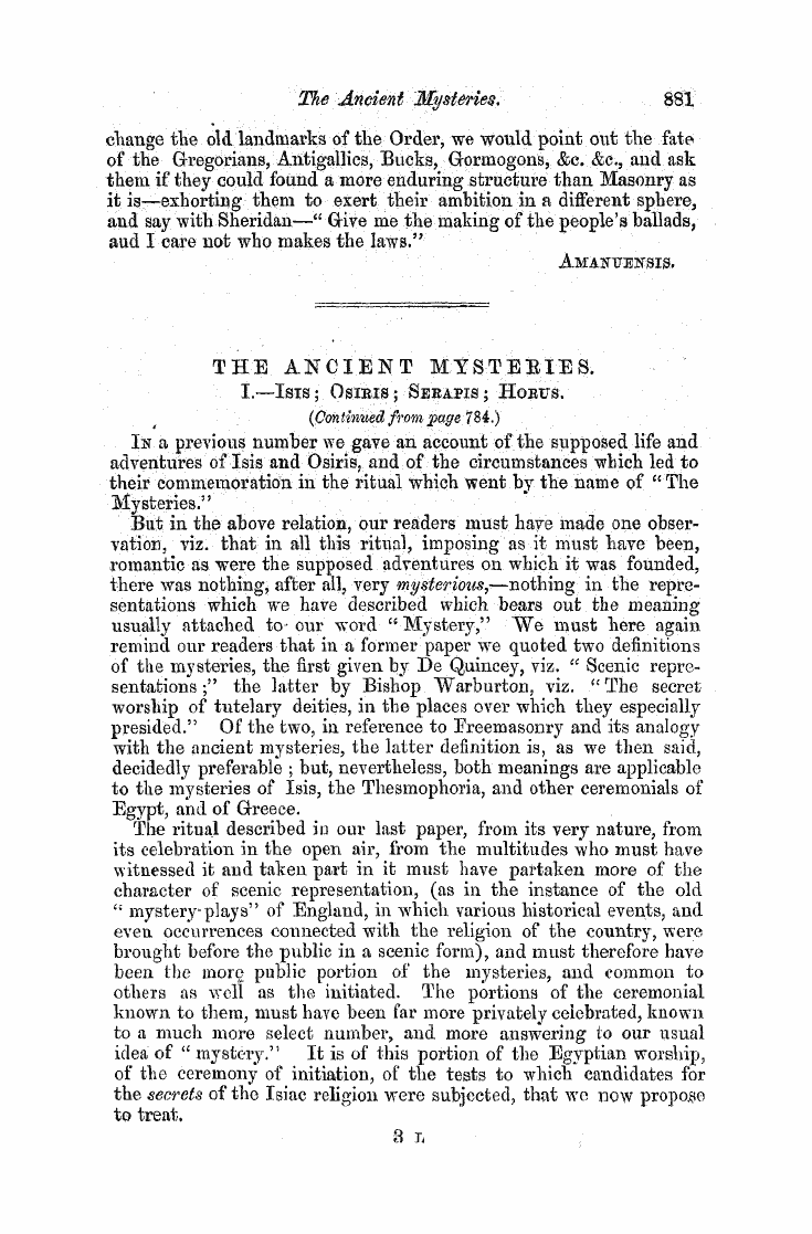 The Freemasons' Monthly Magazine: 1858-05-01 - ¦ .. «¦¦' The Ancient M:Ts:Telils. ¦ '