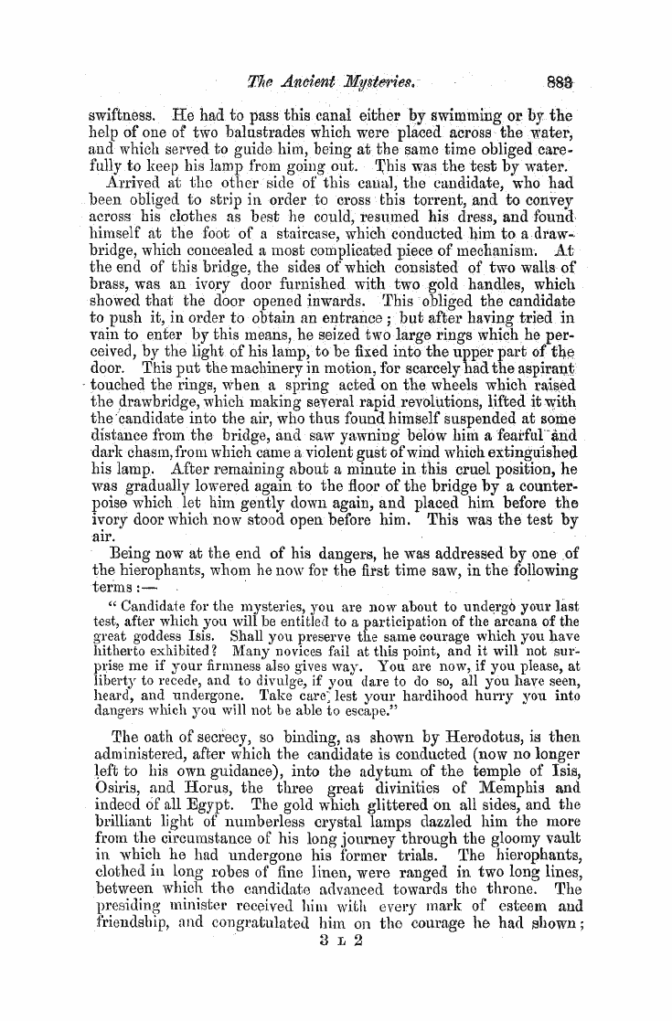 The Freemasons' Monthly Magazine: 1858-05-01 -  The Ancient Mysteries.