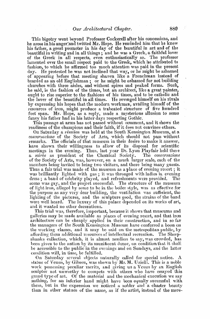 The Freemasons' Monthly Magazine: 1858-05-01 - Our Architectural Chapter.