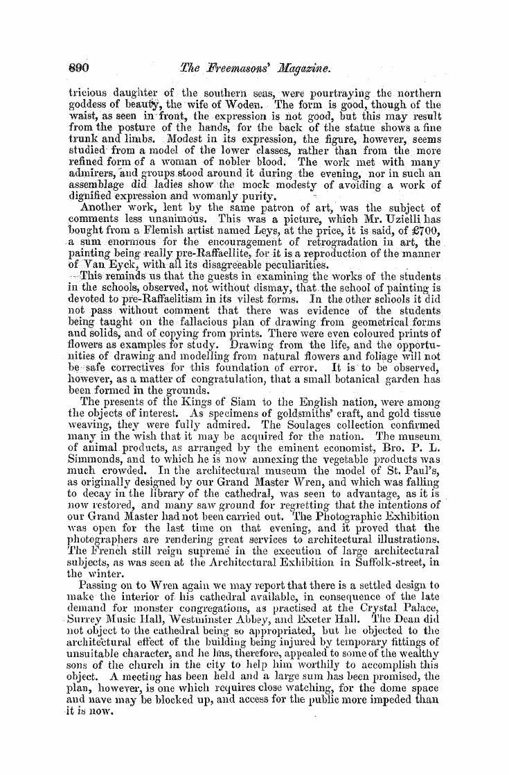 The Freemasons' Monthly Magazine: 1858-05-01 - Our Architectural Chapter.