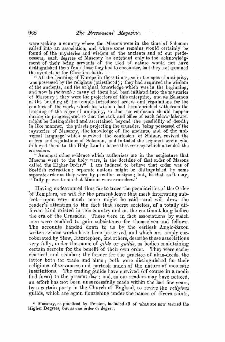 The Freemasons' Monthly Magazine: 1858-05-01 - Among Their Ranks Were Many Learned Eccl...