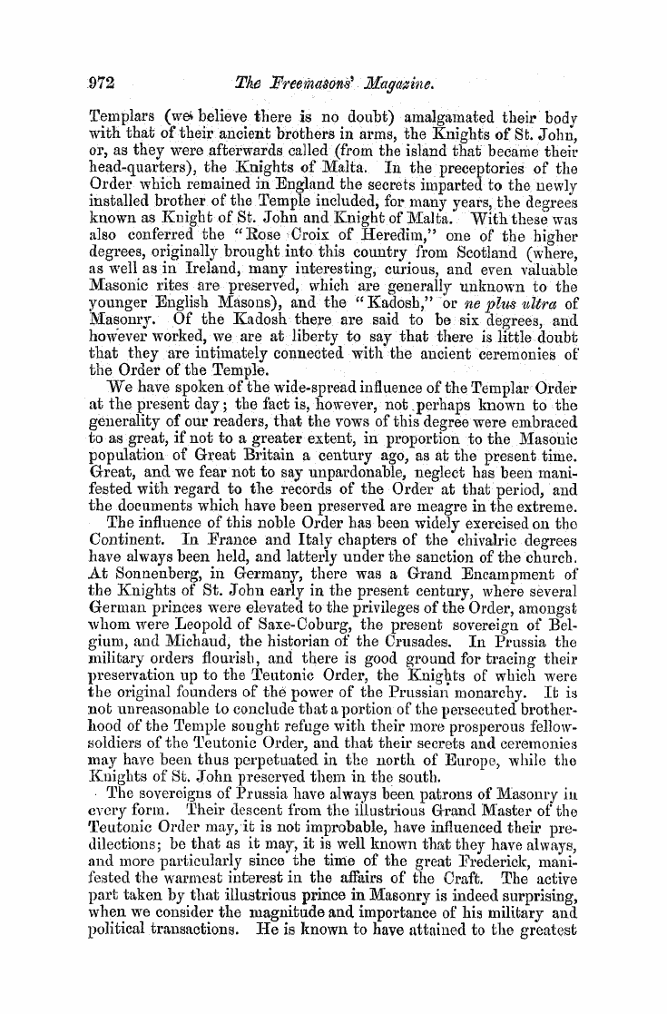 The Freemasons' Monthly Magazine: 1858-05-01 - Among Their Ranks Were Many Learned Eccl...