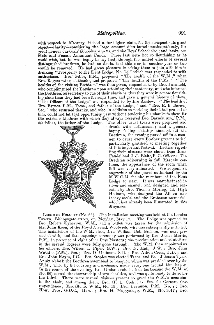 The Freemasons' Monthly Magazine: 1858-05-01 - The ;Lltasd^; Mlftftoe.