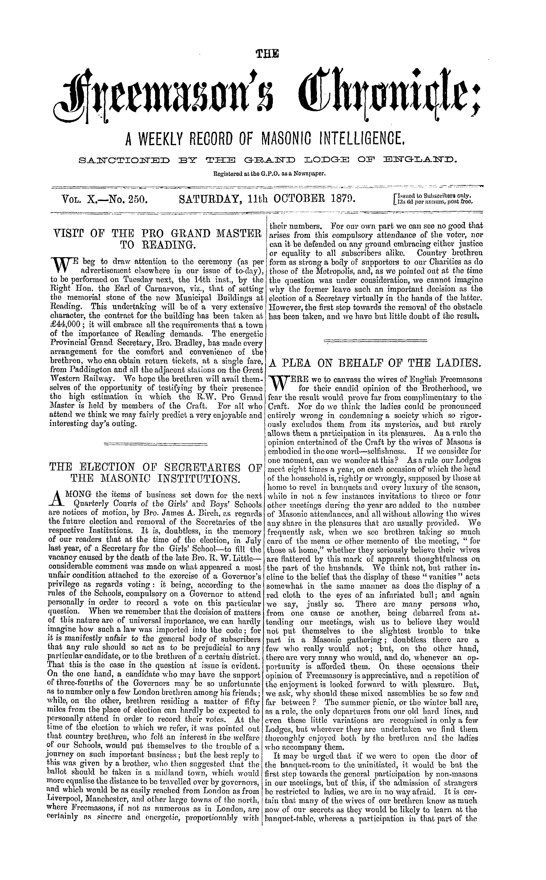 The Freemason's Chronicle