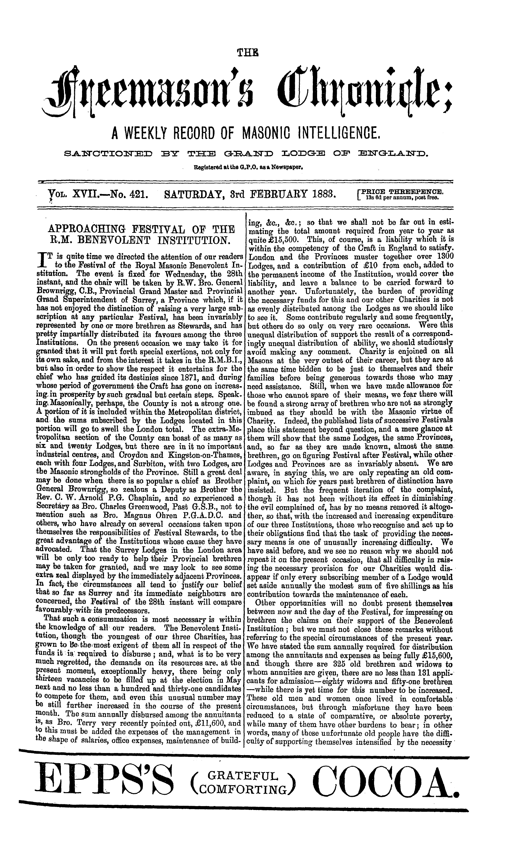 The Freemason's Chronicle