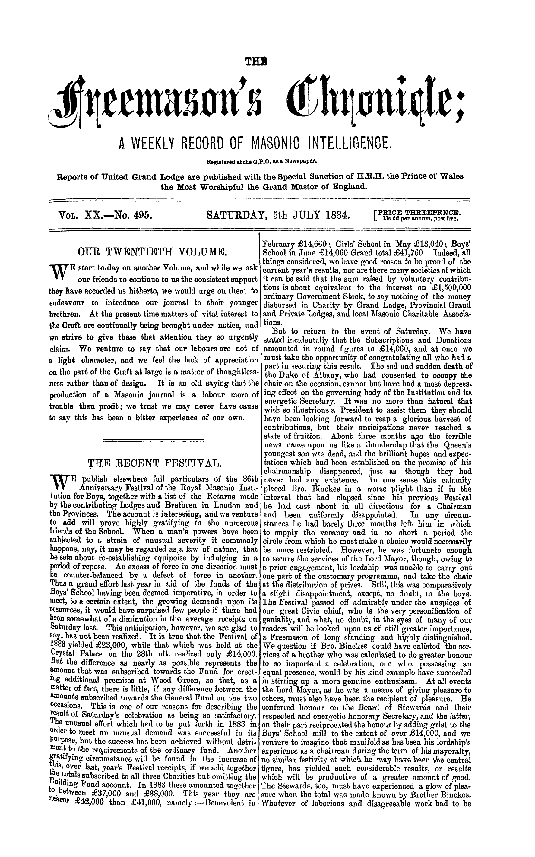 The Freemason's Chronicle