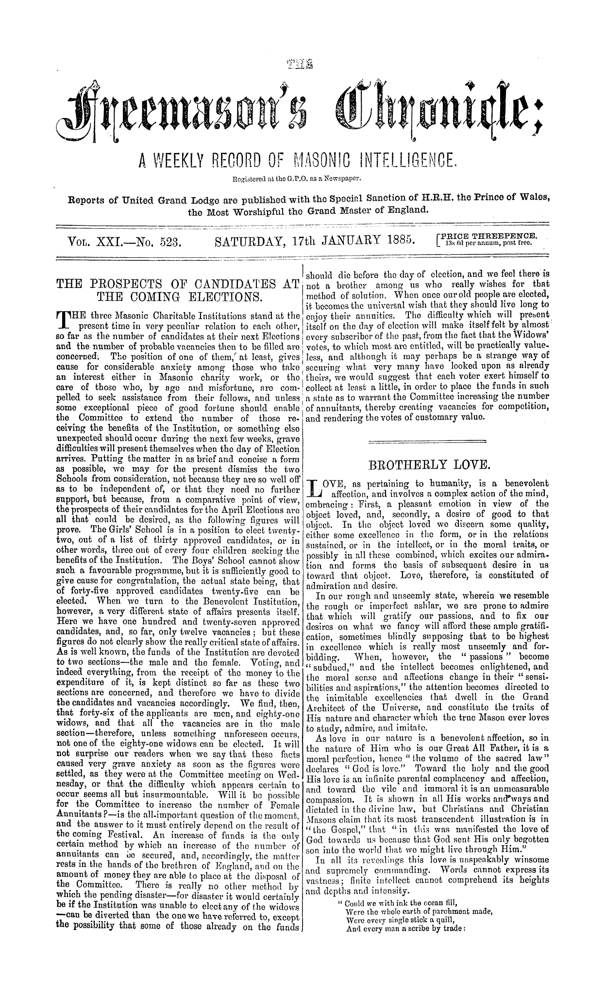 The Freemason's Chronicle