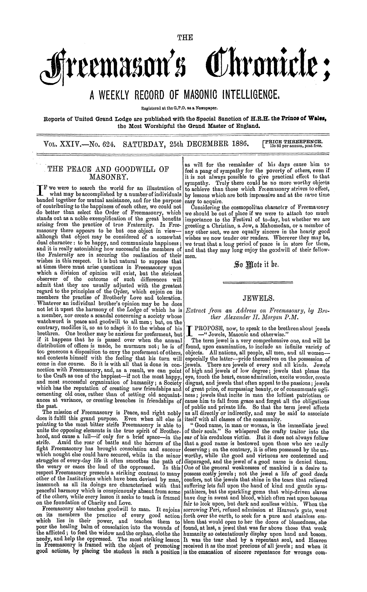 The Freemason's Chronicle