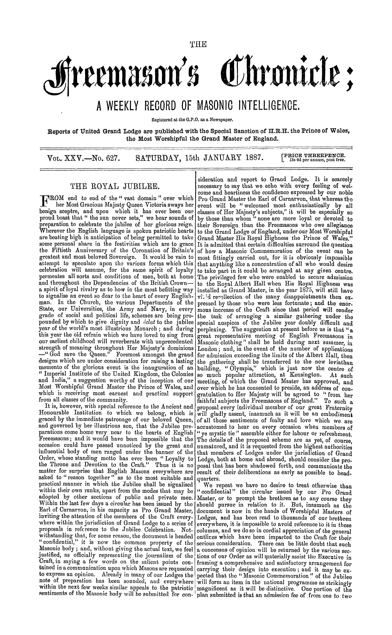 The Freemason's Chronicle