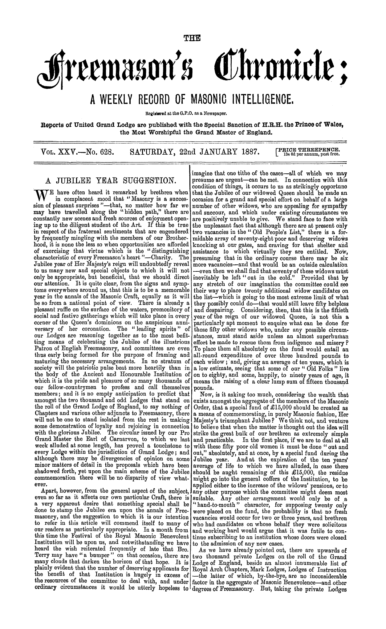 The Freemason's Chronicle