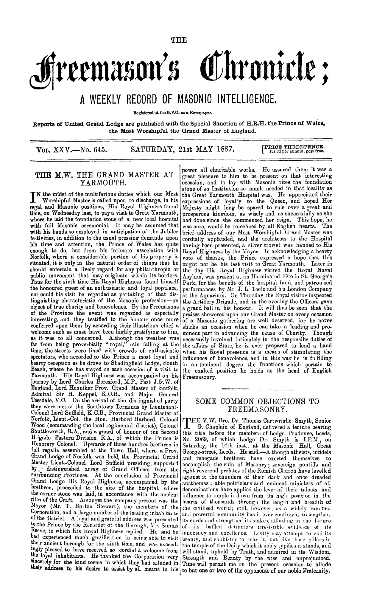 The Freemason's Chronicle