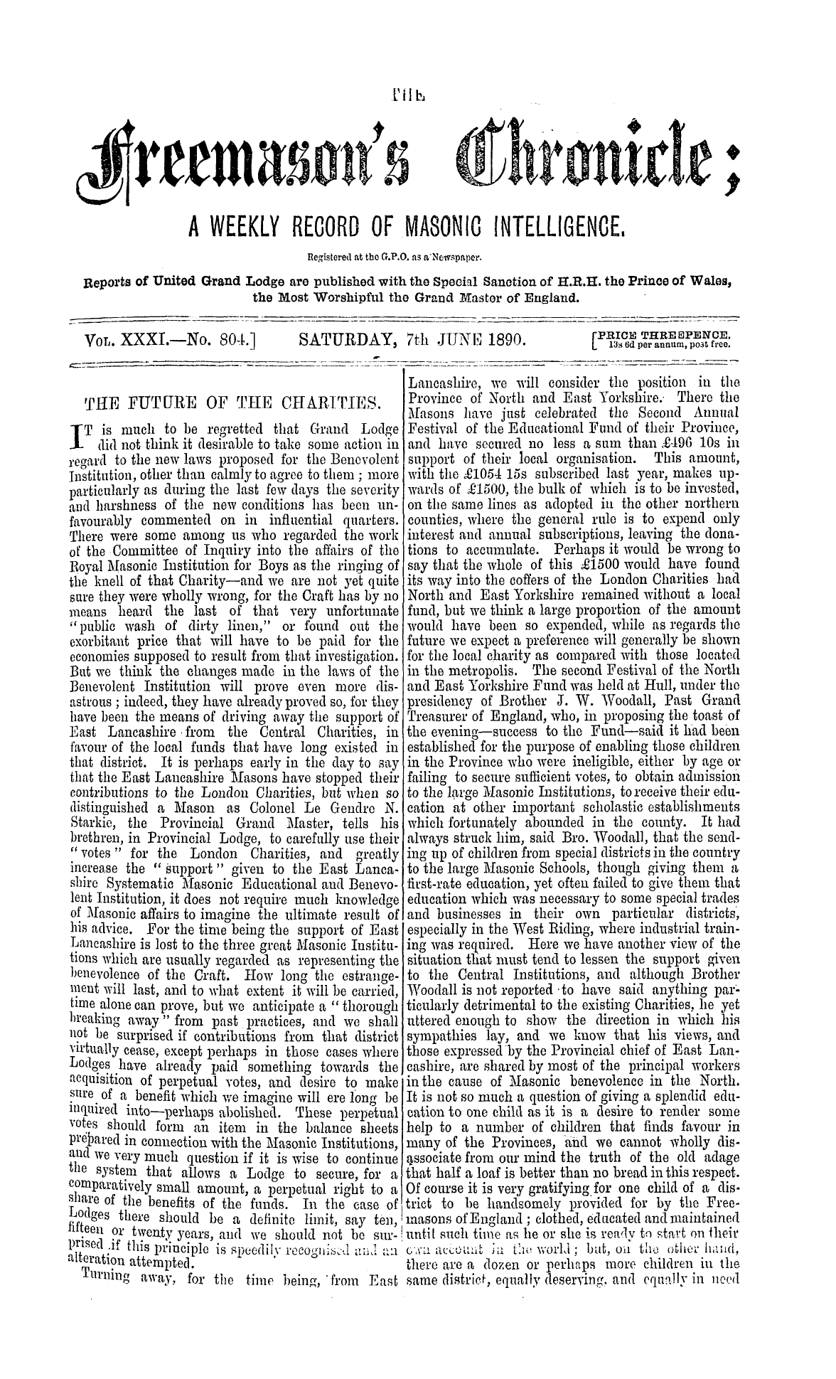 The Freemason's Chronicle