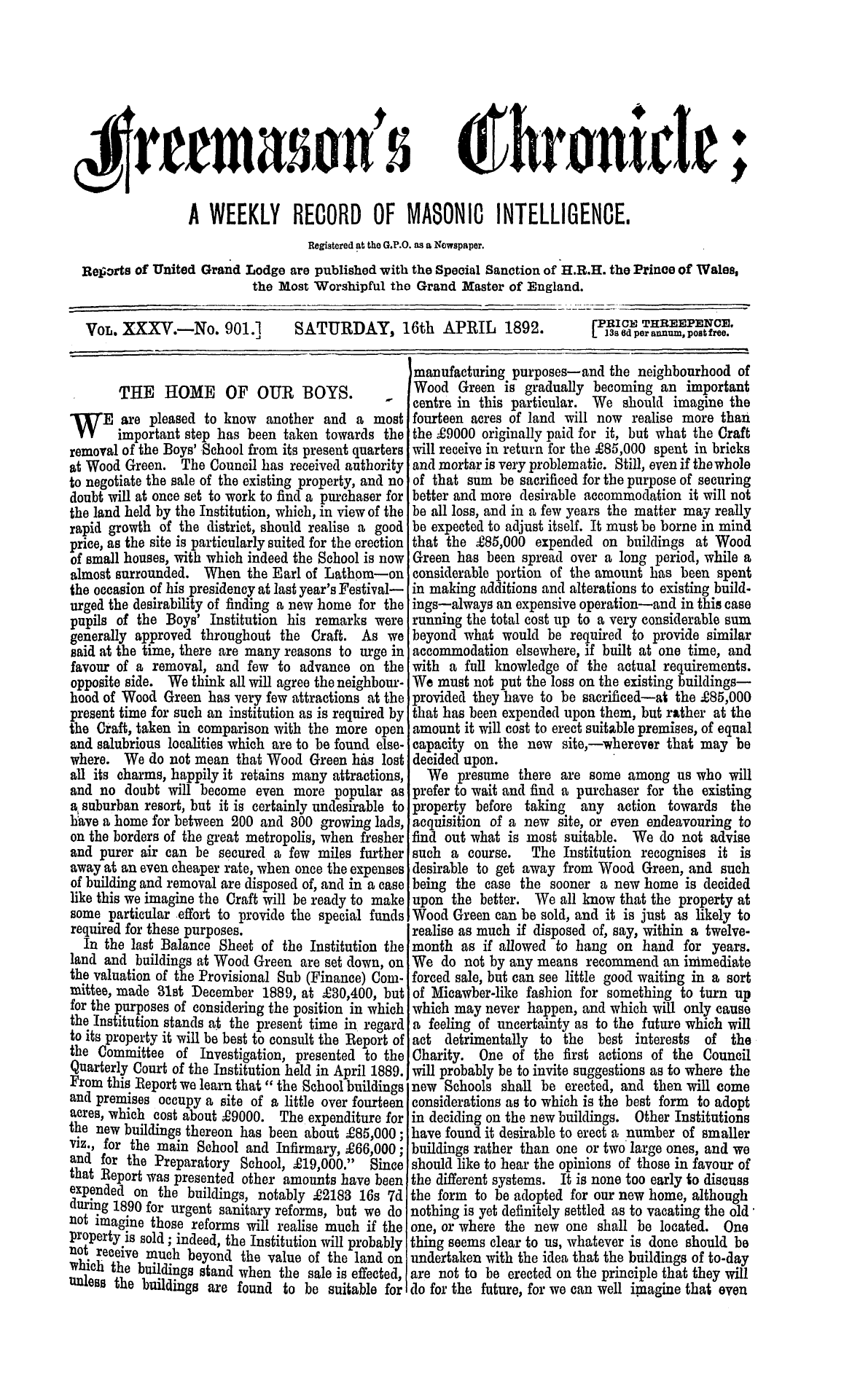 The Freemason's Chronicle