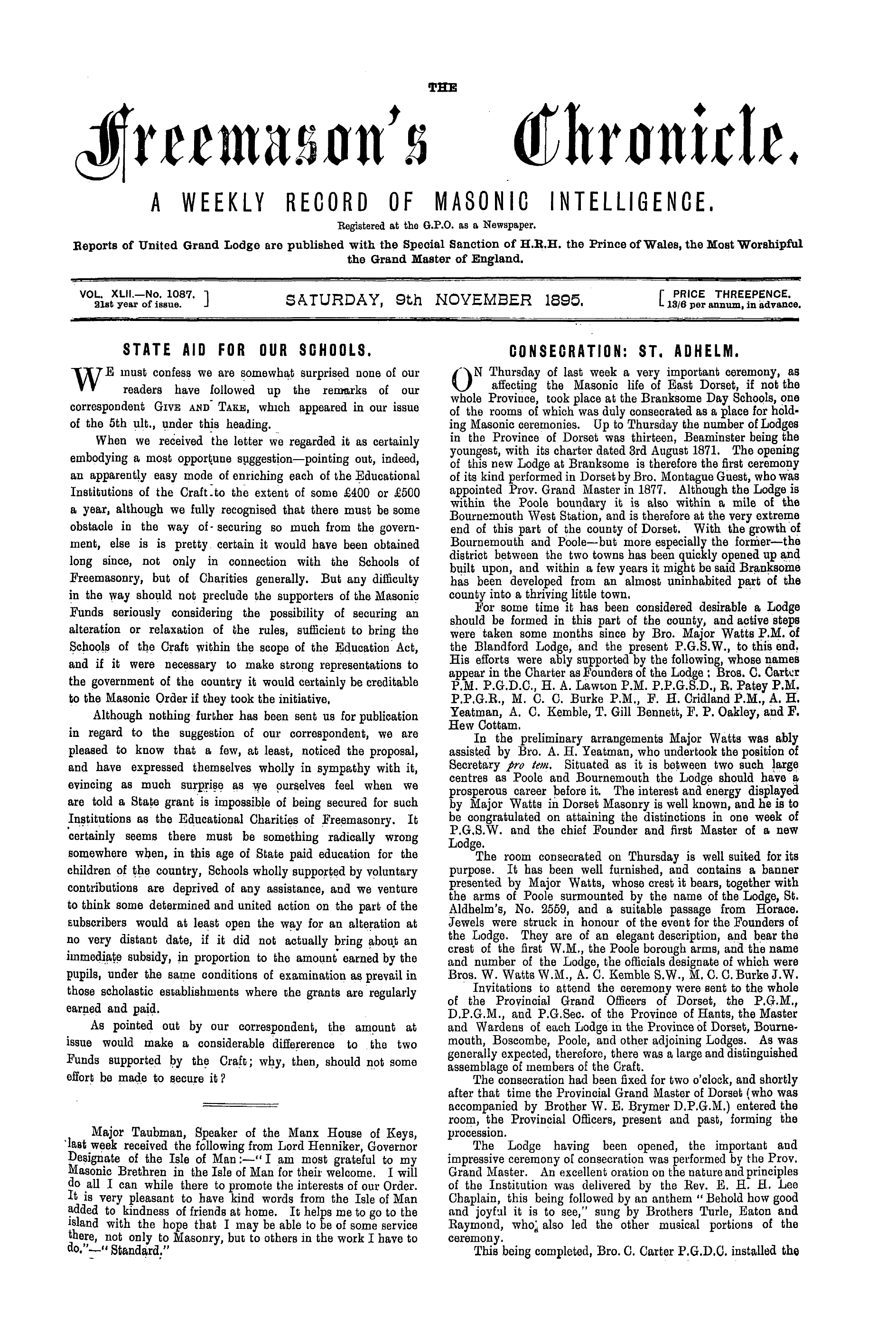 The Freemason's Chronicle