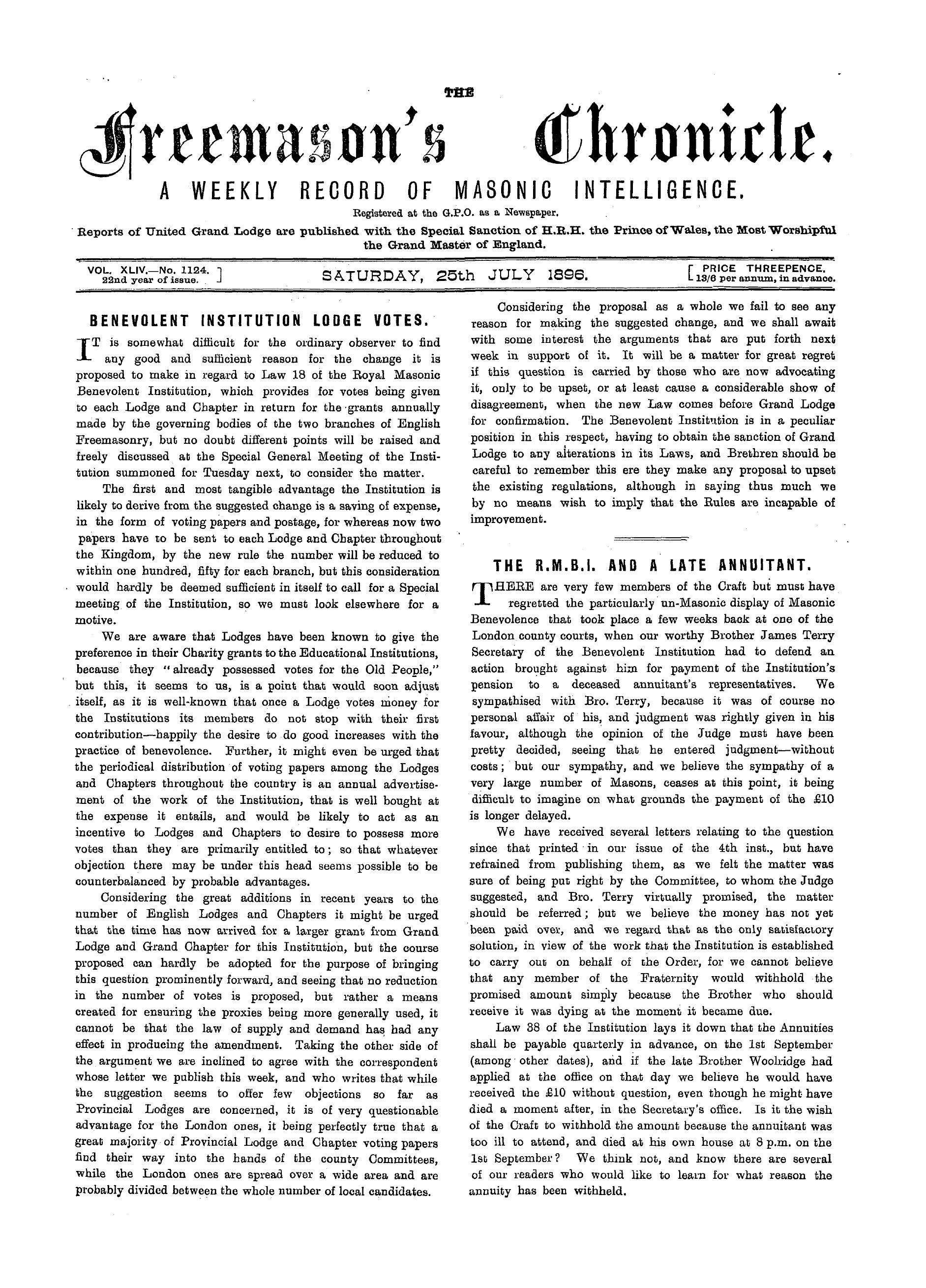 The Freemason's Chronicle