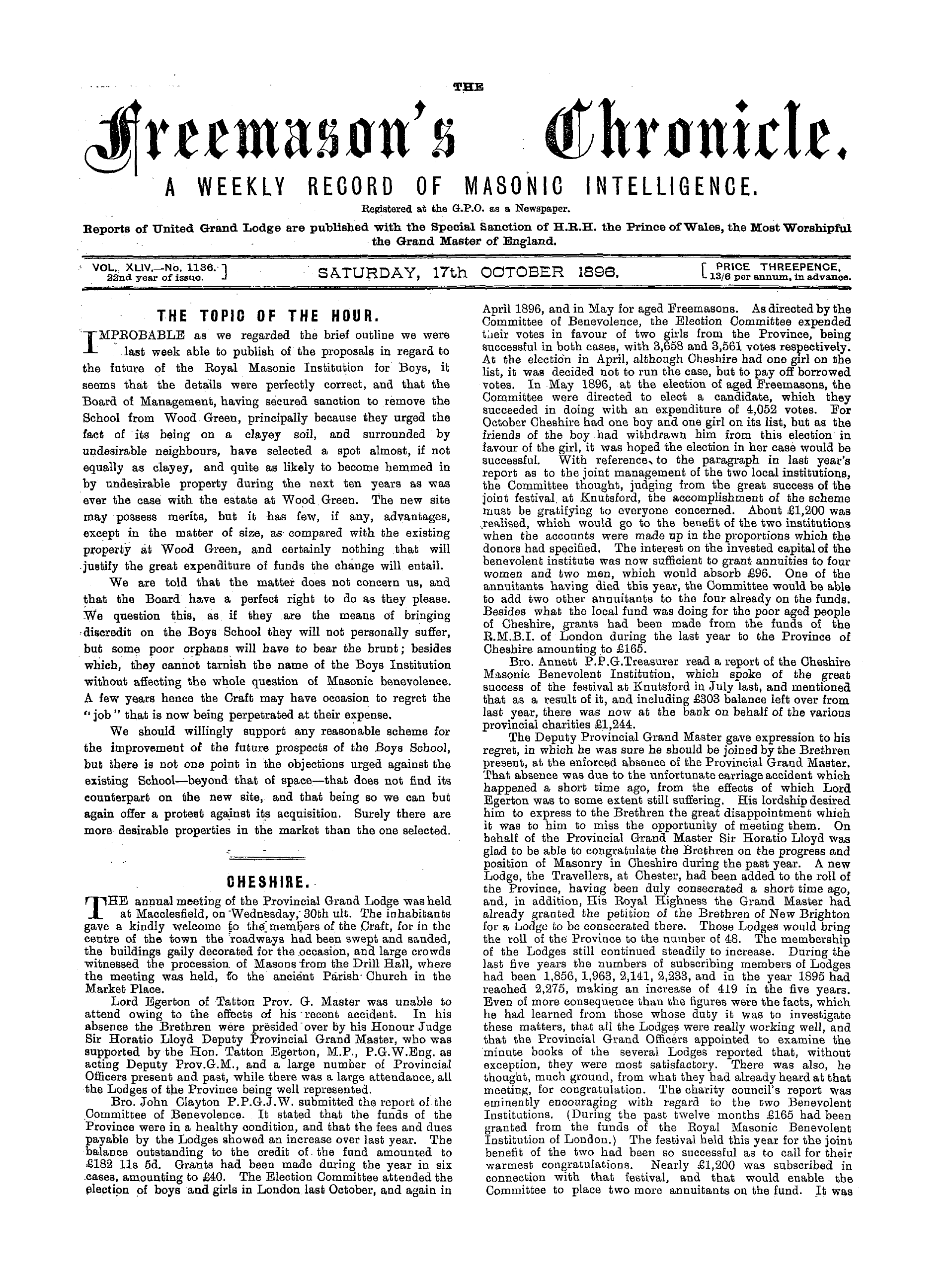 The Freemason's Chronicle