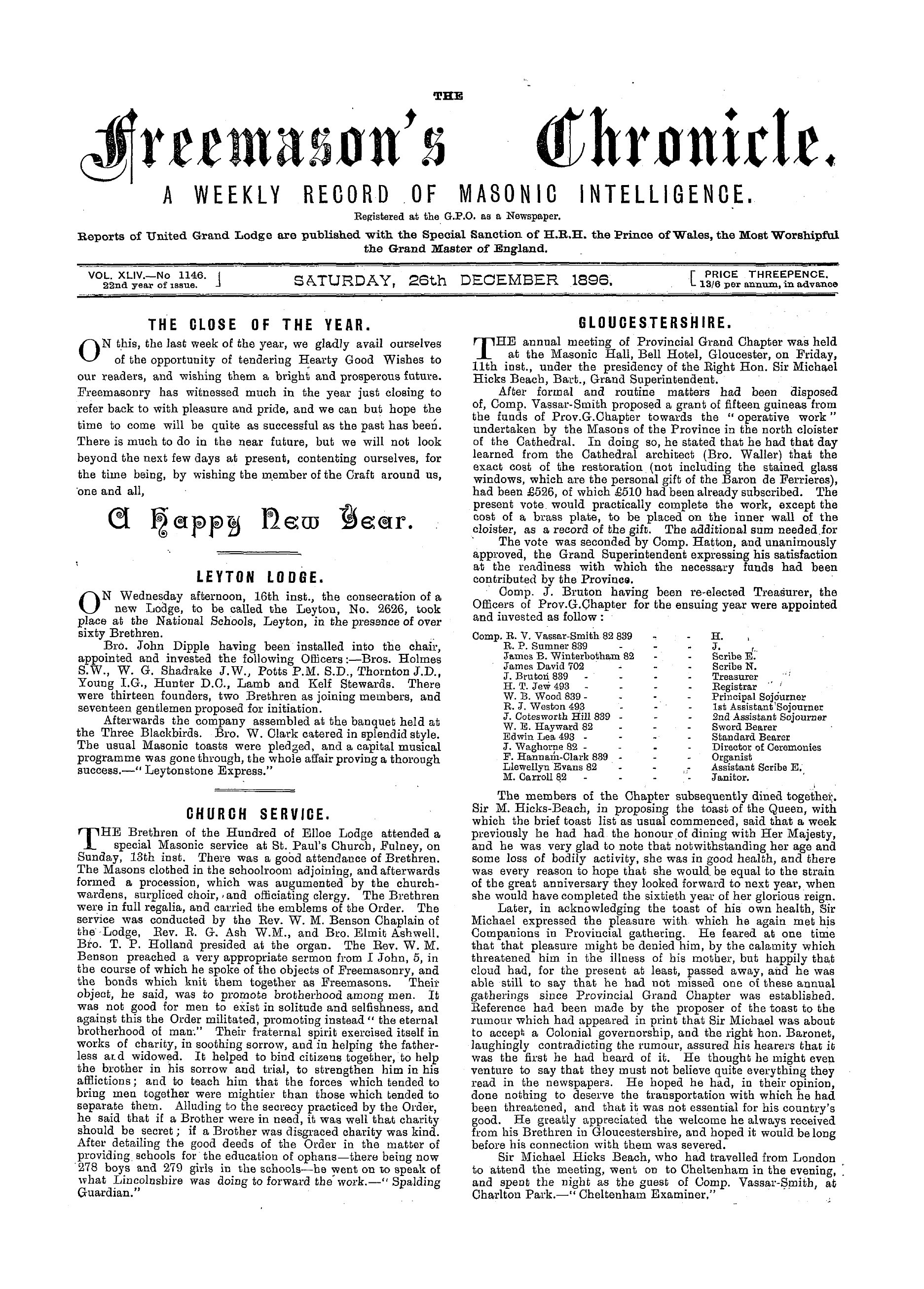 The Freemason's Chronicle