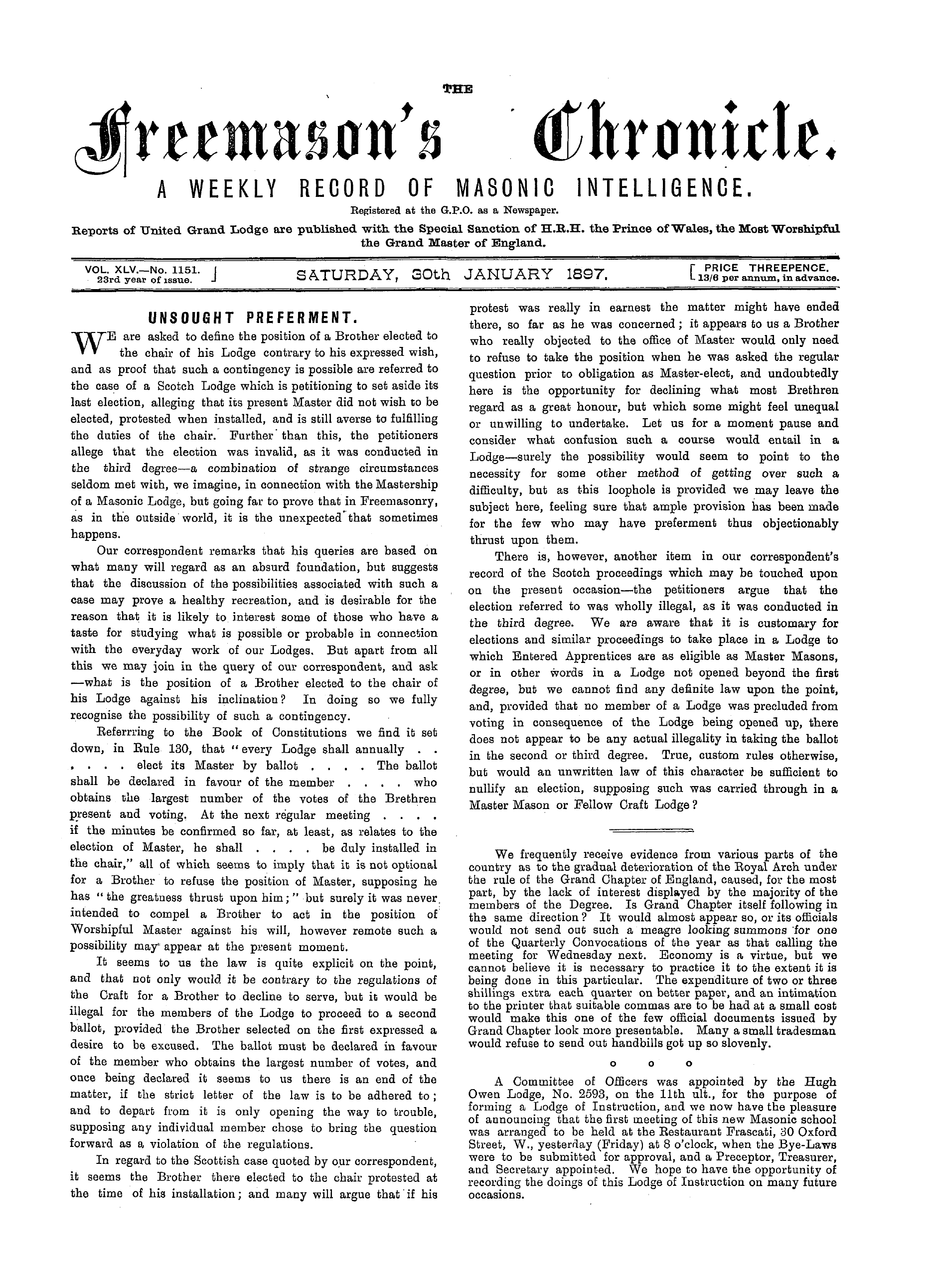 The Freemason's Chronicle