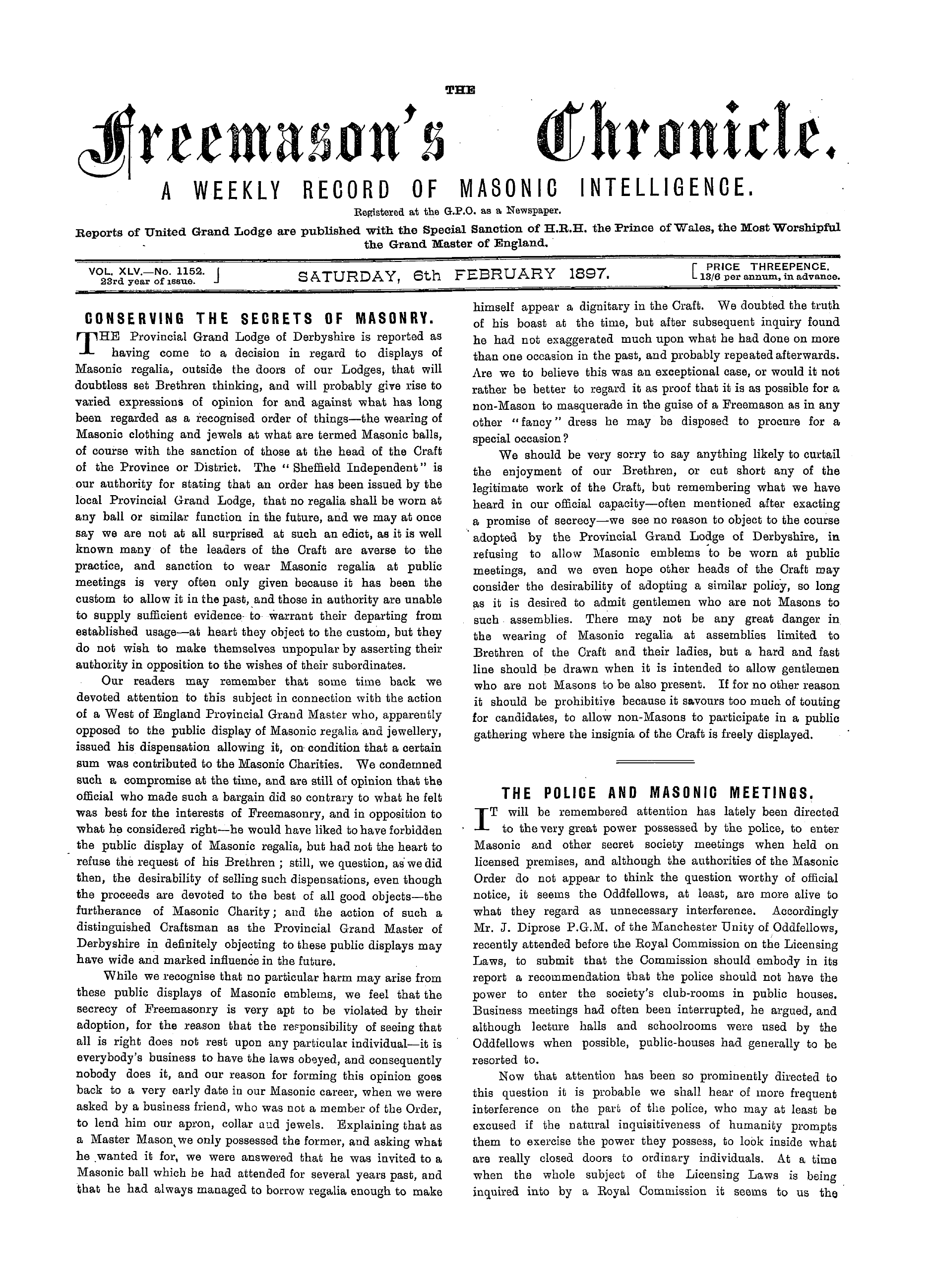 The Freemason's Chronicle
