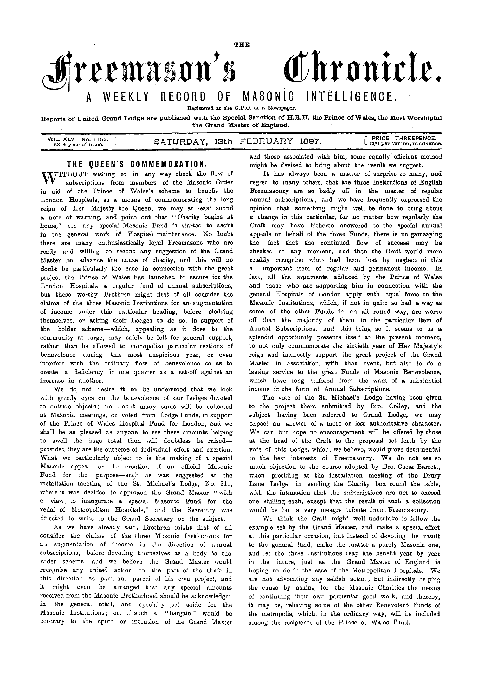The Freemason's Chronicle
