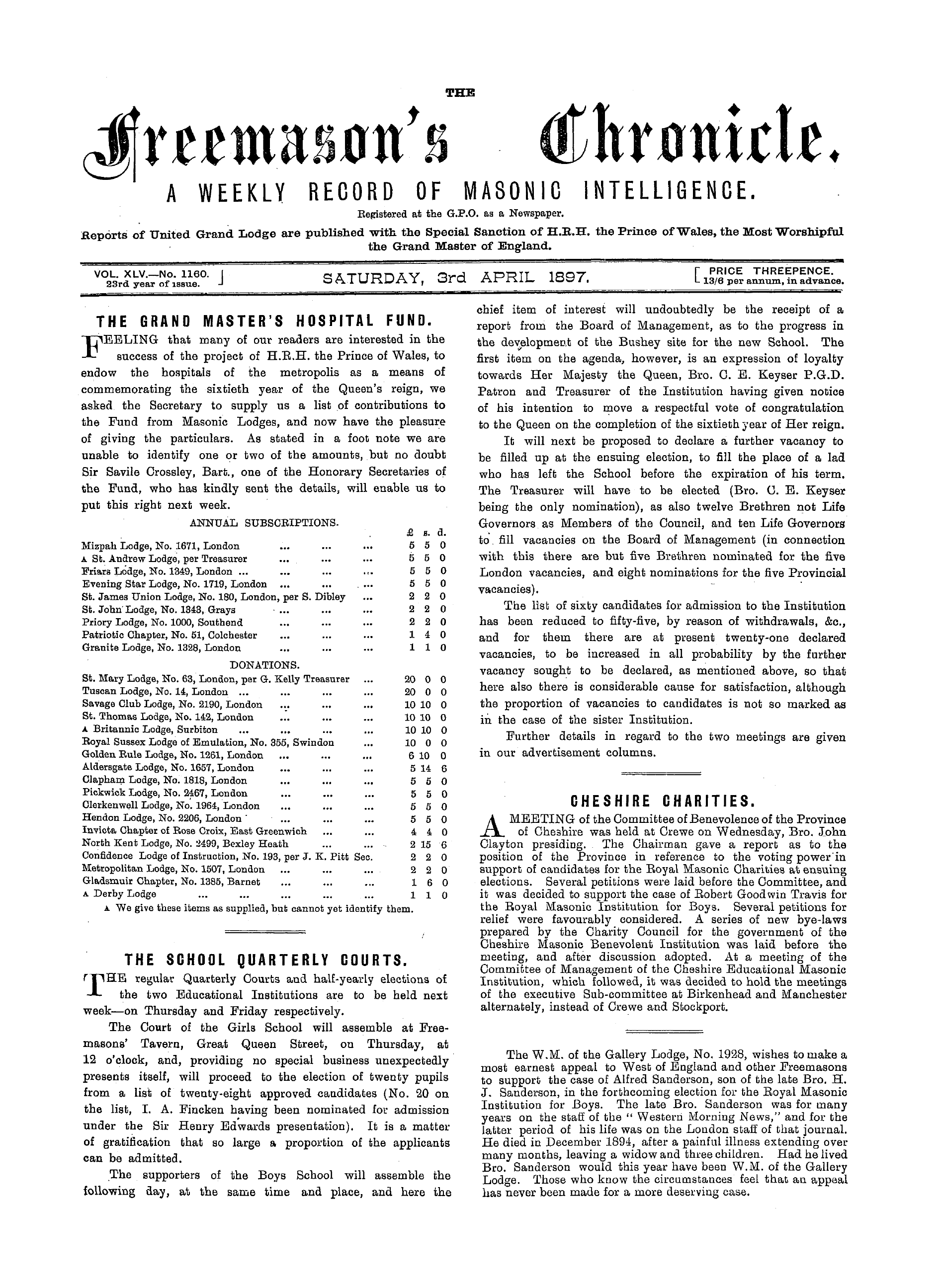 The Freemason's Chronicle