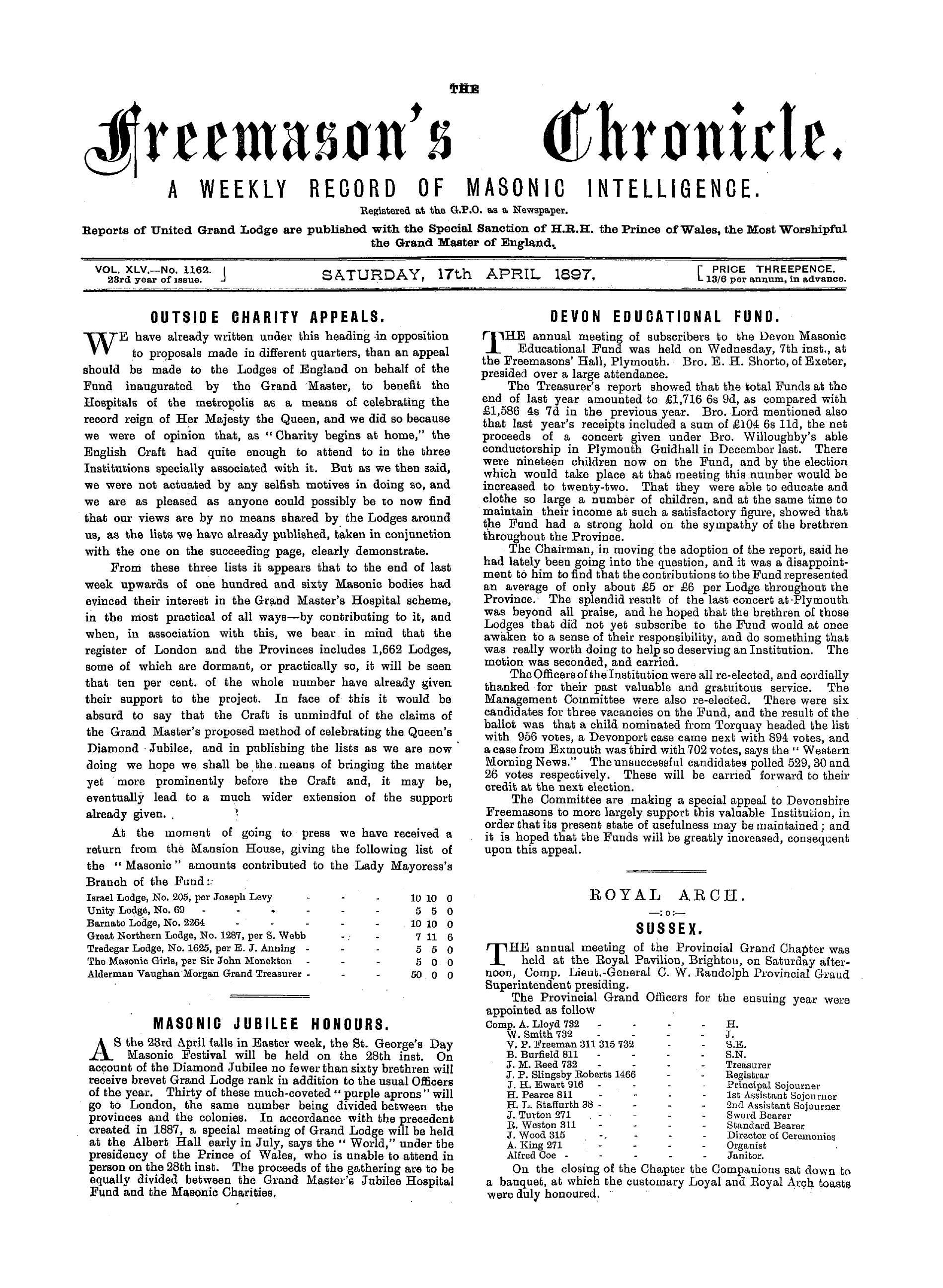The Freemason's Chronicle