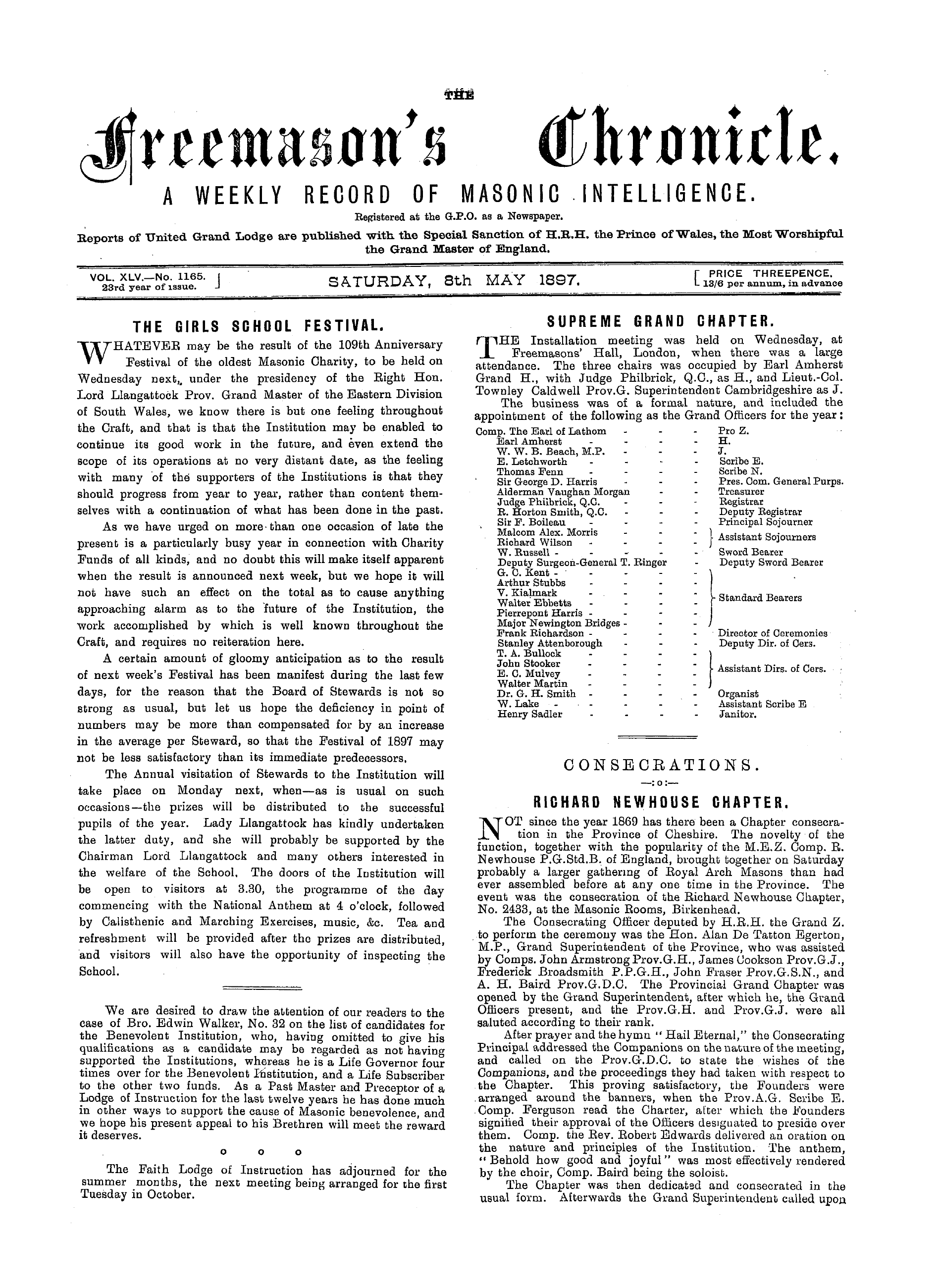 The Freemason's Chronicle