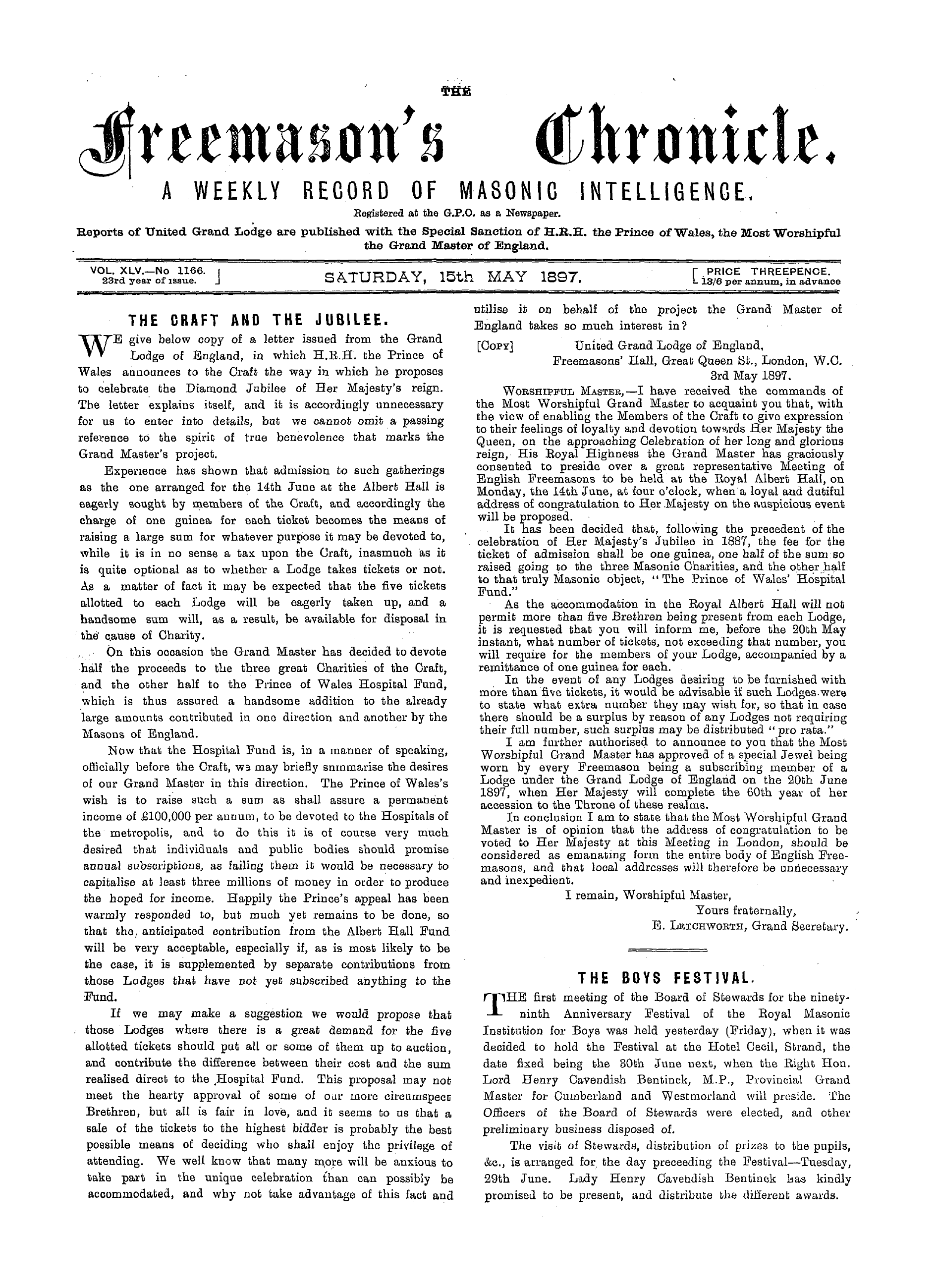 The Freemason's Chronicle