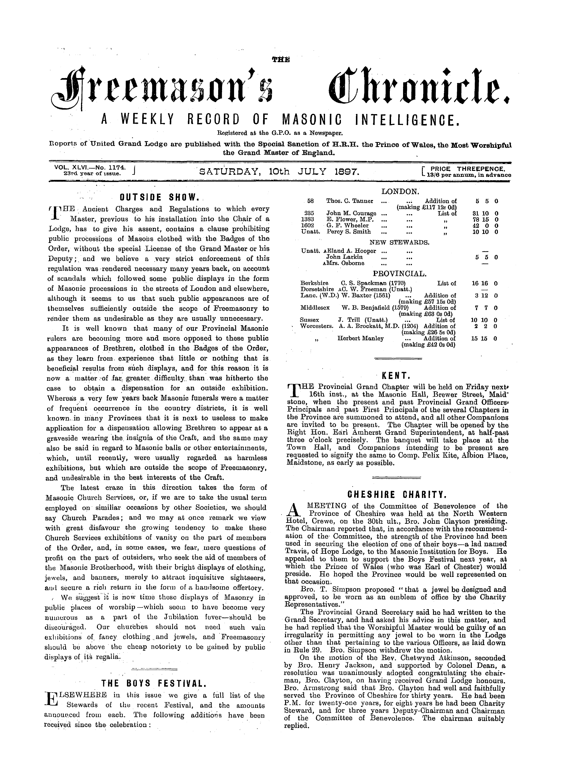 The Freemason's Chronicle