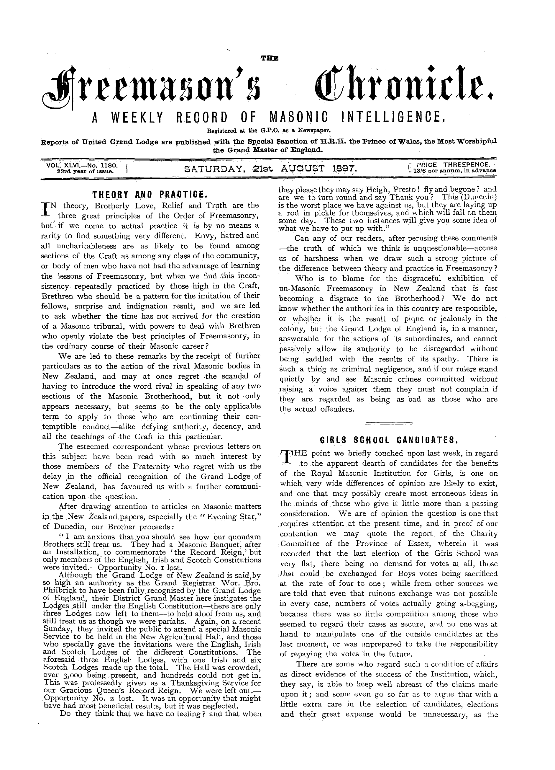 The Freemason's Chronicle