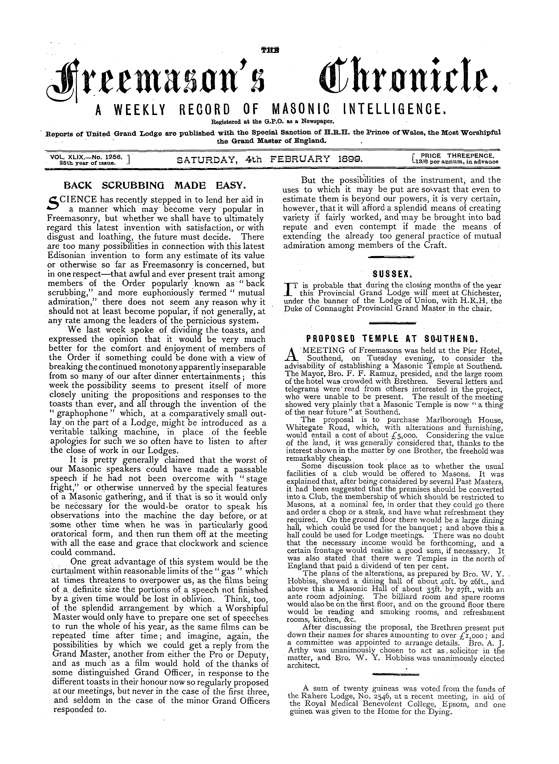 The Freemason's Chronicle