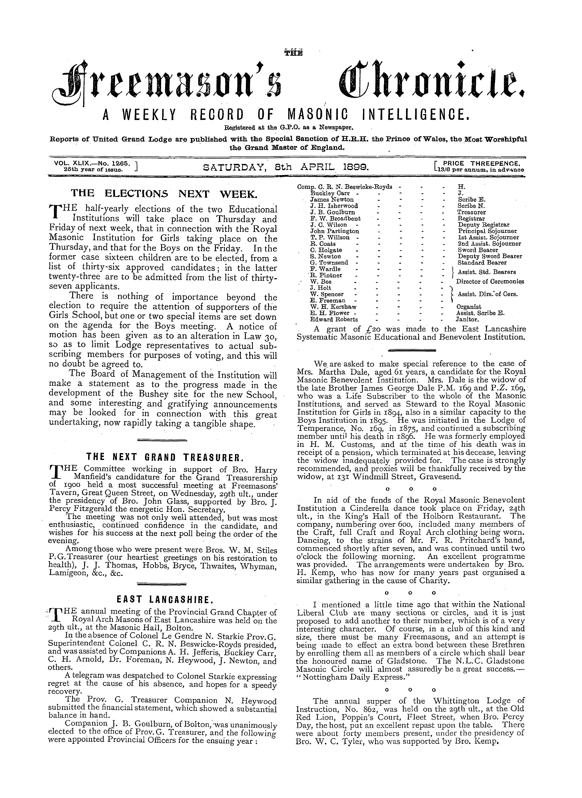 The Freemason's Chronicle