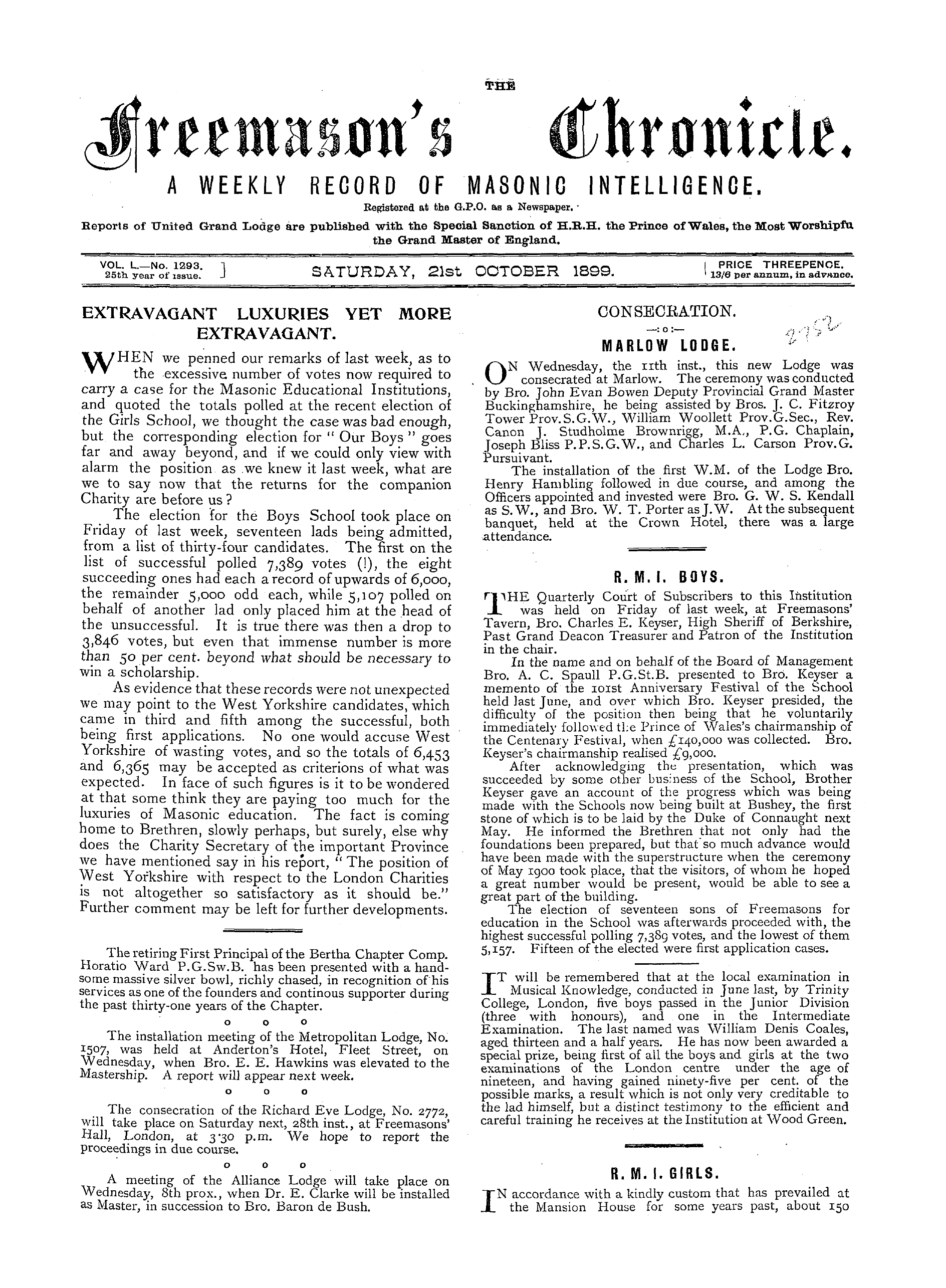 The Freemason's Chronicle