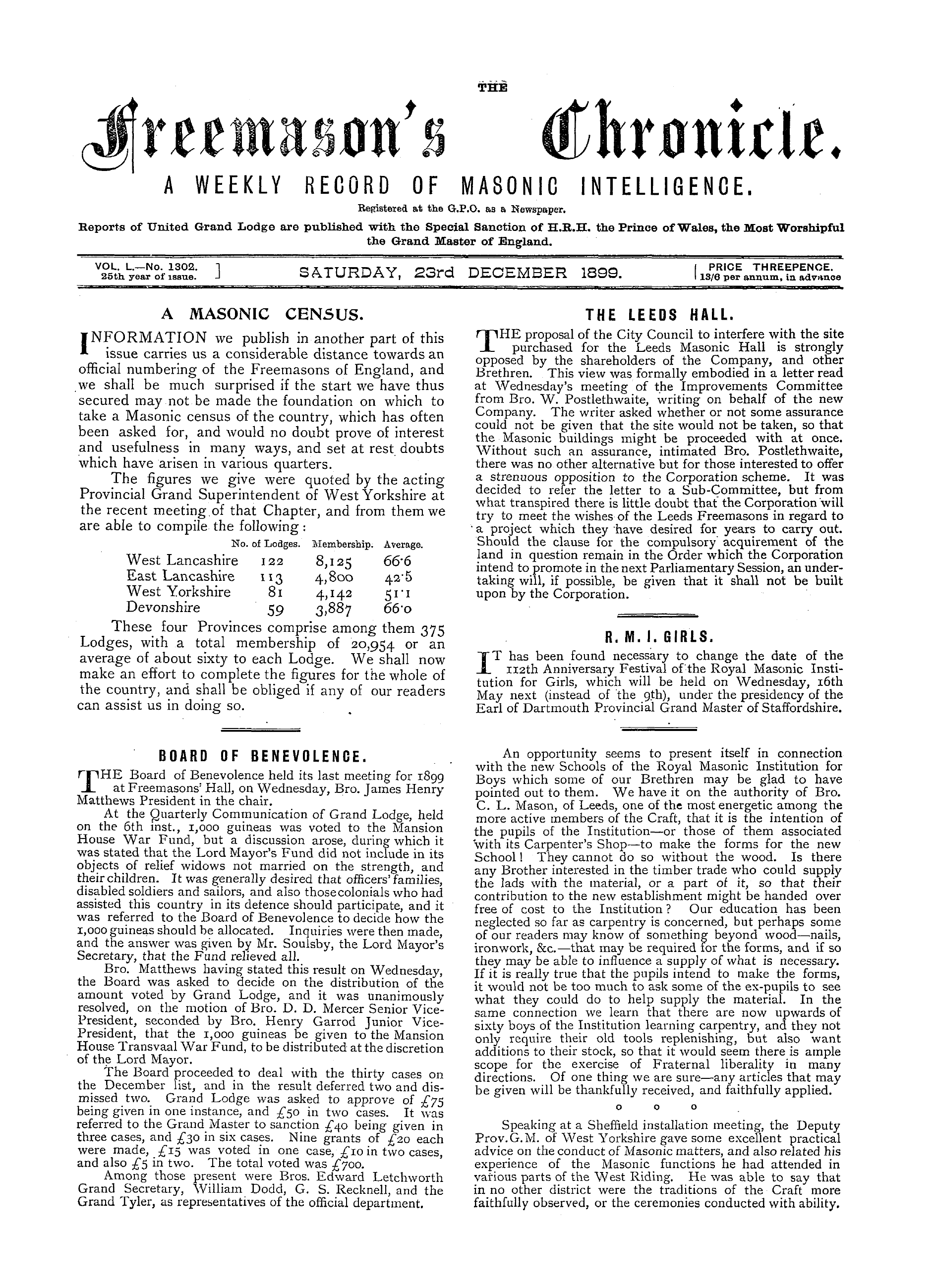 The Freemason's Chronicle