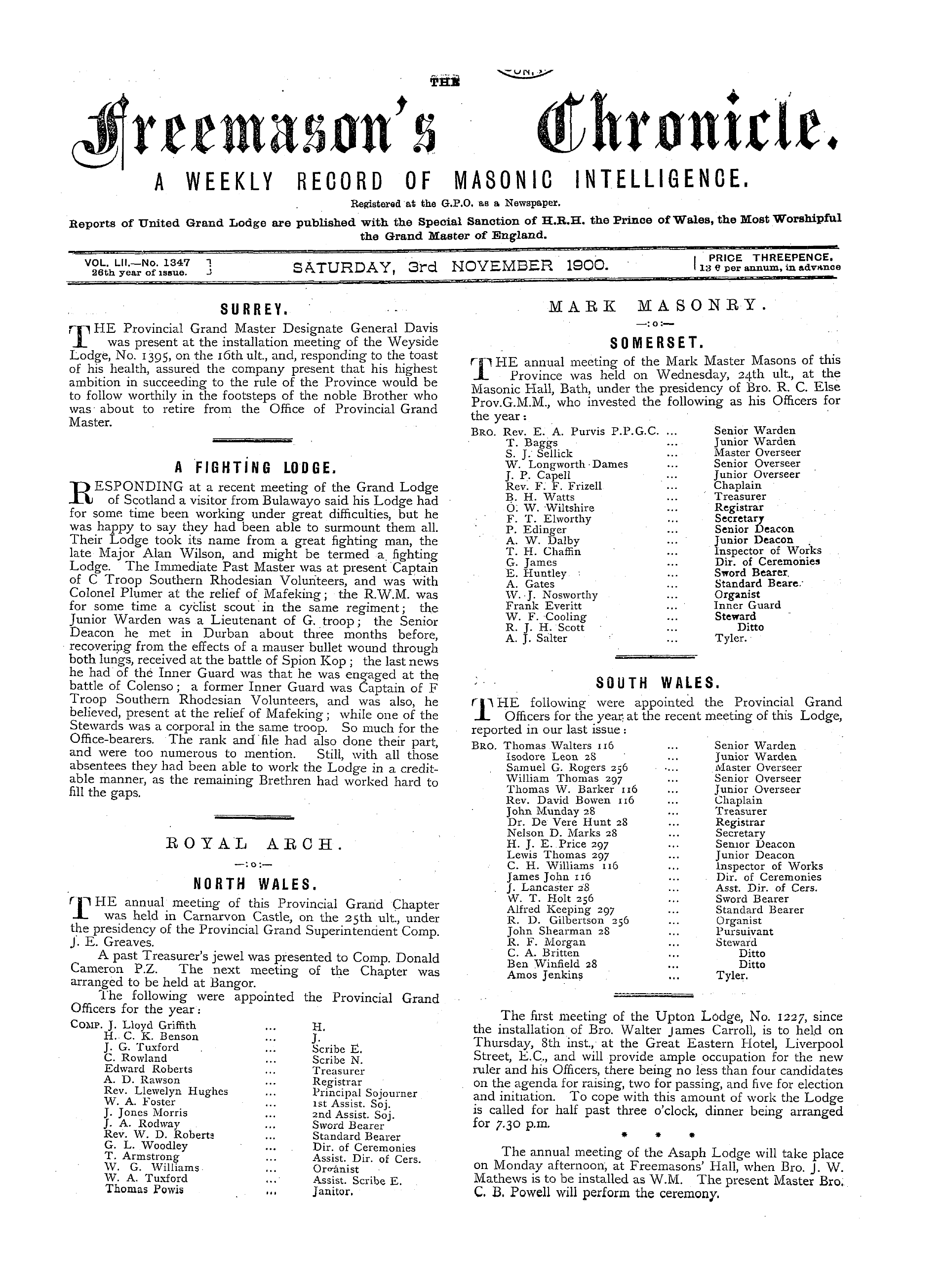 The Freemason's Chronicle