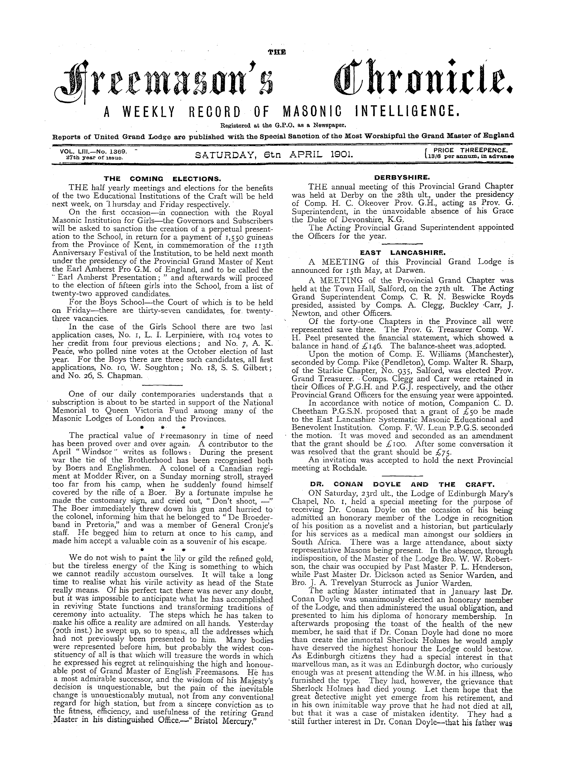 The Freemason's Chronicle