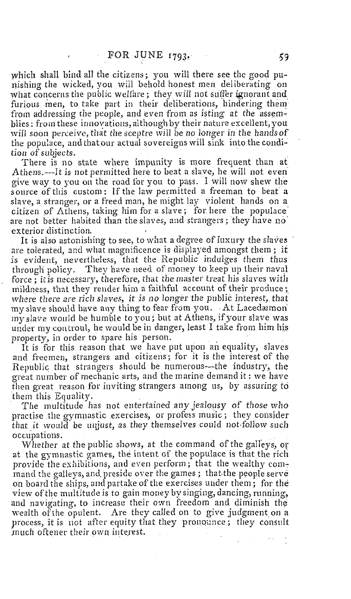 The Freemasons' Magazine: 1793-06-01 - The Constitution Of The Athenians.