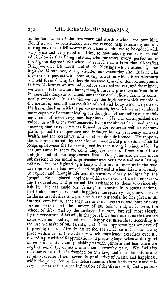 The Freemasons' Magazine: 1794-04-01 - Plan Of Education.