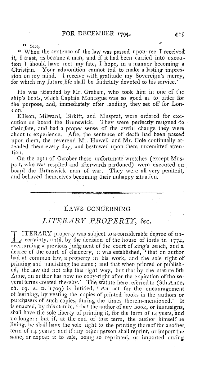 The Freemasons' Magazine: 1794-12-01 - Authentic And Interesting Narrative Of The Adventures Of The Mutineers