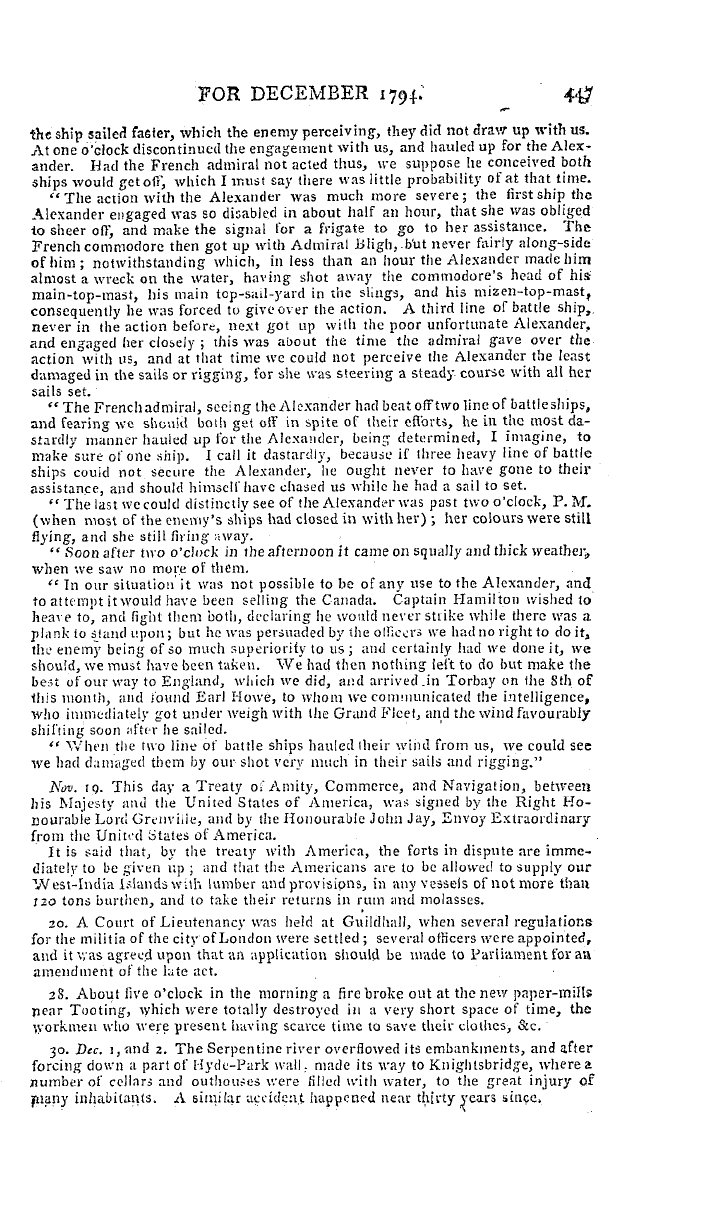 The Freemasons' Magazine: 1794-12-01 - Monthly Chronicle.