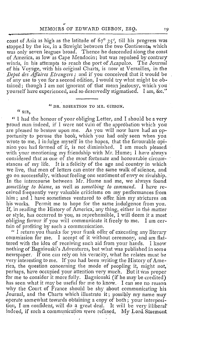 The Freemasons' Magazine: 1796-07-01 - Extracts From The Memoirs Of The Life And Writings Of Edward Gibbon, Esq.