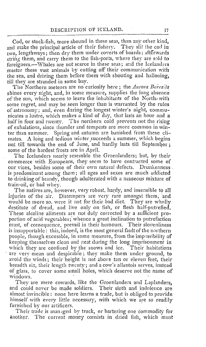 The Freemasons' Magazine: 1796-07-01 - A Description Of Iceland.