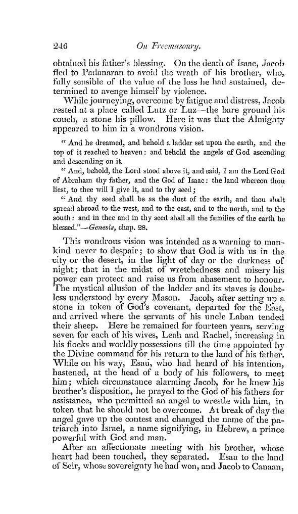 The Freemasons' Quarterly Review: 1834-10-01 - On Freemasonry.